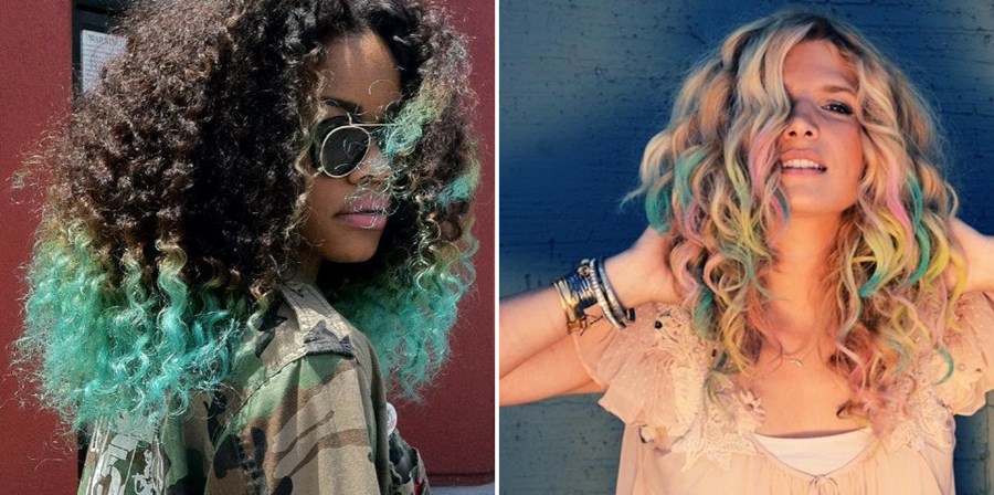 Hair Chalk – Como fazer mechas coloridas no cabelo com giz pastel cabelos cacheados