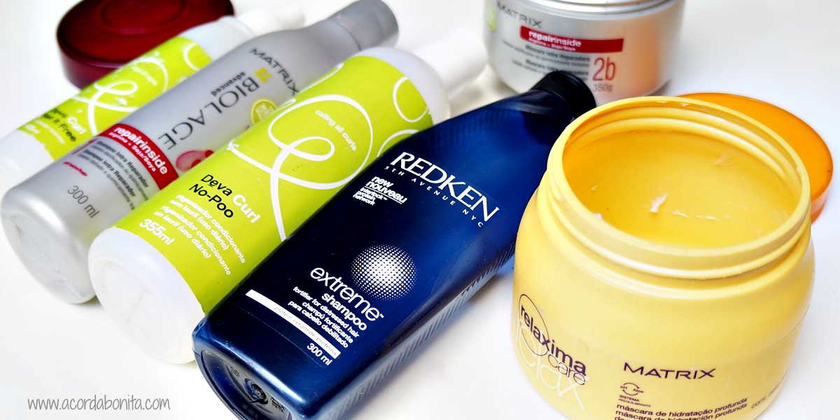 Produtos terminados em Junho Resenhas Deva Curl, Matrix e Redken resenhas