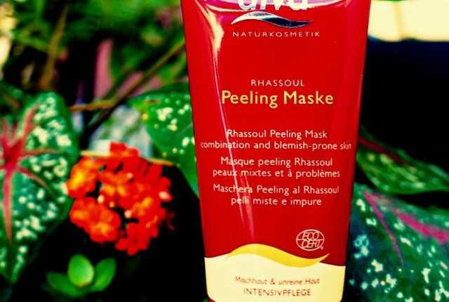 Máscara facial orgânica para pele mista e oleosa Alva Rhassoul Peeling Mask